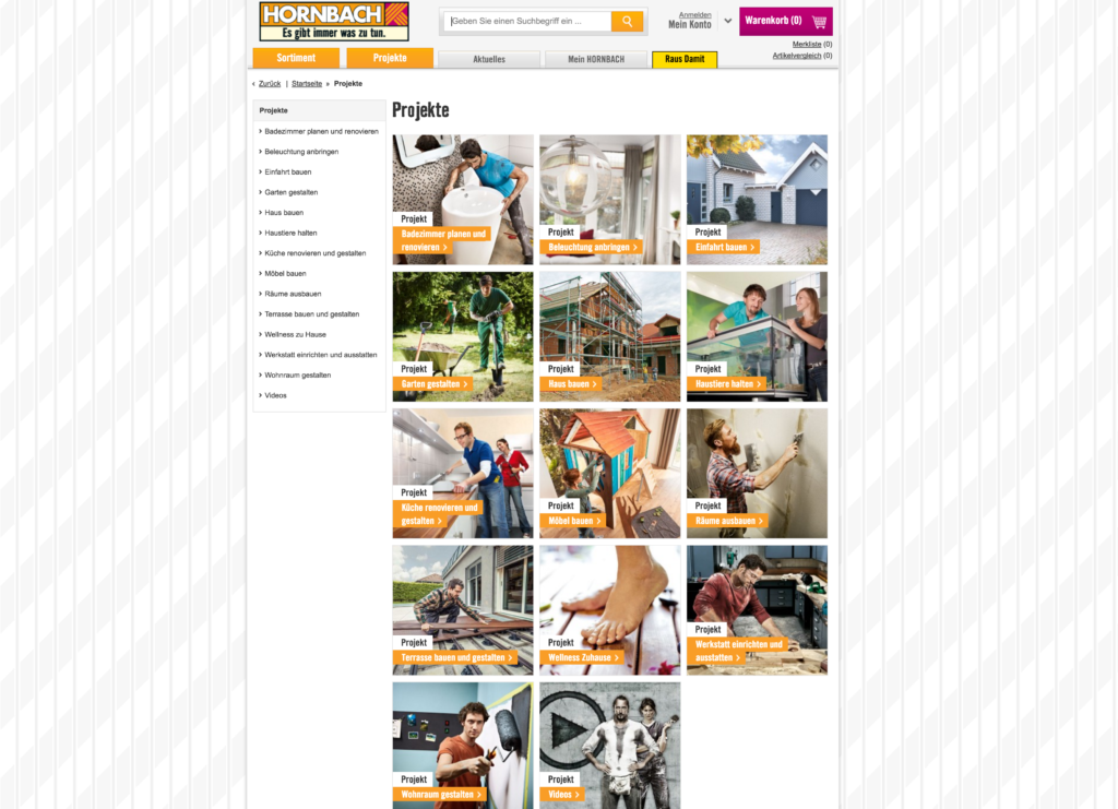 Content Marketing Hornbach